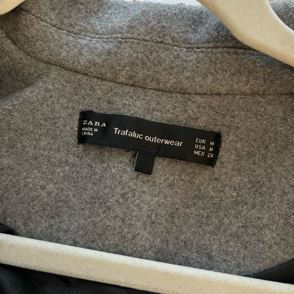 Zara Grey Wool Coat - Picture 7 of 7